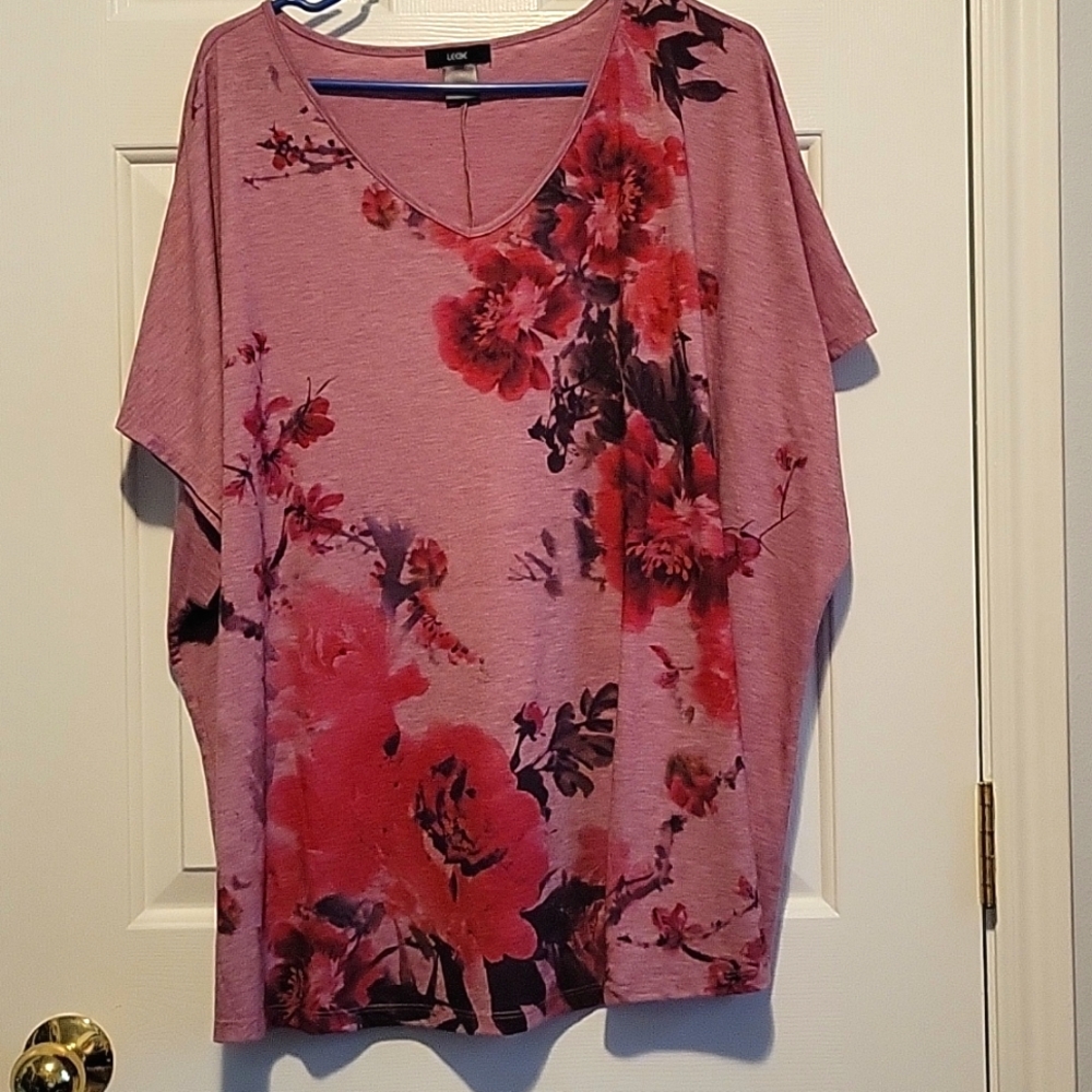 LEEBE 5X Pink Dolman Sleeve Top